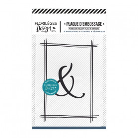 Classeur de gaufrage A6 Esperluette encadrée - Oh Cherry – Florilèges Design – Embossing folder