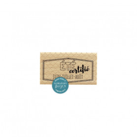 Tampon bois Etiquette été - Oh Cherry - Florilèges Design