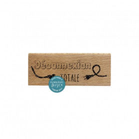 Tampon bois Déconnexion - Oh Cherry - Florilèges Design