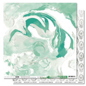 Papier 30x30 Léger comme une plume 1f - Collection Green & Graphik - Les ateliers de Karine