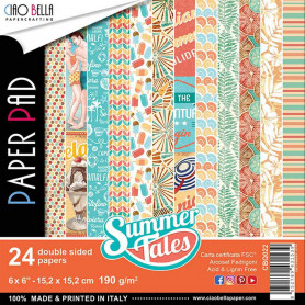 Set de papier 15x15 Summer Tales 24 feuilles – Ciao Bella Papercrafting
