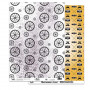 Set de papier A4 Mister Hipster 6f + étiquettes - Sokaï