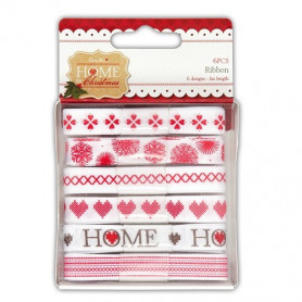 Ruban Home For Christmas (6x1m) – Docrafts Papermania