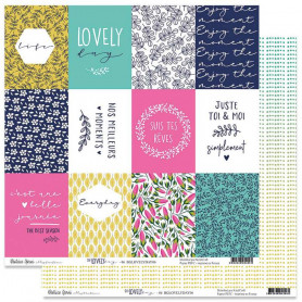 Papier 30x30 Oh Lovely Day 06 - 1 feuille - Béatrice Garni