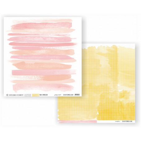 Papier 30x30 Just Printed - 1 feuille - Daydream - Studio Forty