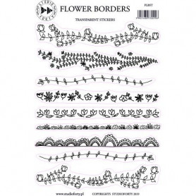 Stickers Transparents Flower Borders - Daydream - Studio Forty