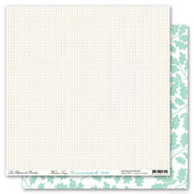 Papier 30x30 Crissement des feuilles 1 feuille - Winter Song - Les Papiers de Pandore