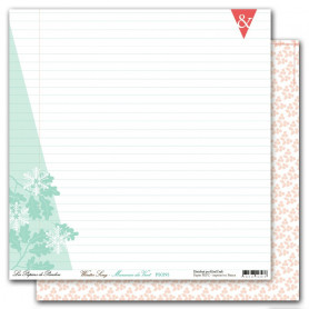 Papier 30x30 Murmure du Vent 1 feuille - Winter Song - Les Papiers de Pandore