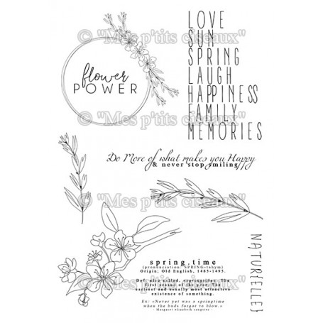 Tampons Flower Power - Naturelle - Mes P'tits Ciseaux