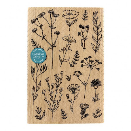 Tampon bois Collection Naturelle - La maison de Jeanne - Florilèges Design