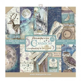 Set de papier 30x30 Cosmos 10 feuilles - Stamperia