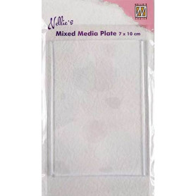 Mixed Media Plate Rectangle 7x10cm - Nellie's Choice
