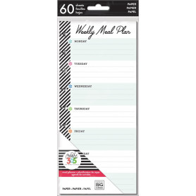 Recharge 60 demi feuilles Weekly Meal Plan - Happy Planner Classic - Me & My Big Ideas