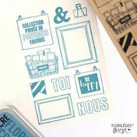 Tampon bois Photos souvenirs - En Toutes Lettres - Florilèges Design