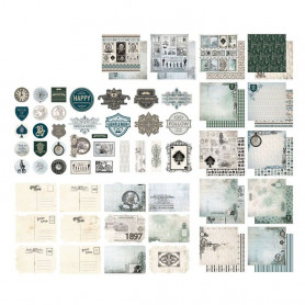 Set de papier 30x30 Gentleman's Emporium 12f - Couture creations