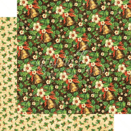 Papier 30x30 Bells and Bows 1 feuille - Graphic 45