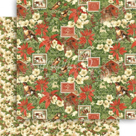 Papier 30x30 Yule Post 1 feuille - Graphic 45