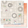 Papier 30x30 mon beau miroir 1f - Collection Blue Batik - Les ateliers de Karine