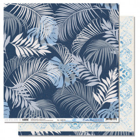 Papier 30x30 Exotic Blue 1f - Collection Blue Batik - Les ateliers de Karine