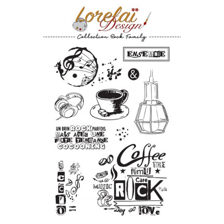 Tampons Rock Family - Lorelaï Design