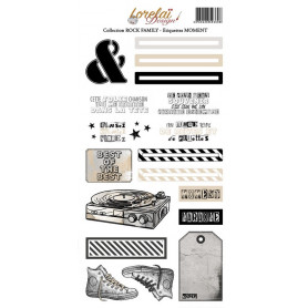 Planche d'étiquettes moment à découper Rock Family - Lorelaï Design