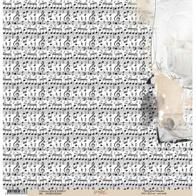 Papier 30x30 Rock Family 05 - 1 feuille - Lorelaï Design