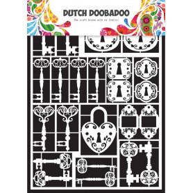 Embellissements papier A5 Clés – Dutch Paper Art - Dutch Doobadoo