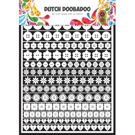 Embellissements papier A5 Boutons – Dutch Paper Art - Dutch Doobadoo