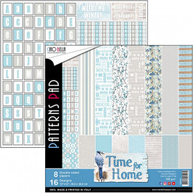 Set de papier 30x30 Time for Home 8 feuilles - Ciao Bella Papercrafting