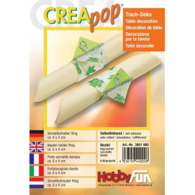 Porte-serviette Anneau Creapop à  décorer – Décoration de table