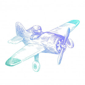 Mini Clear Stamp Airplane - Men's Collection – Couture creations