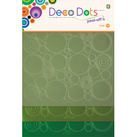 Stickers Deco Dots Tons Vert - Jeje Produkt