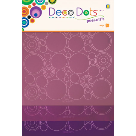 Stickers Deco Dots Mauve-Parme-Rose - Jeje Produkt
