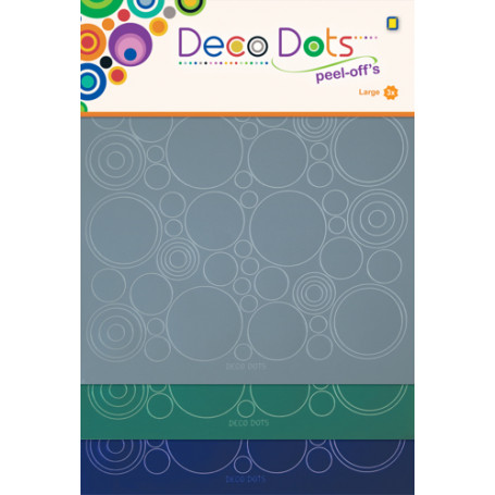 Stickers Deco Dots Bleu Gris-Turquoise-Bleu - Jeje Produkt