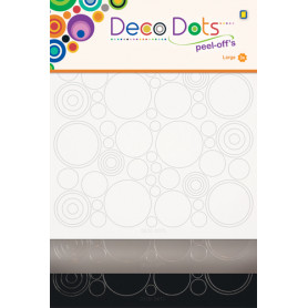 Stickers Deco Dots Blanc-Silver-Noir - Jeje Produkt