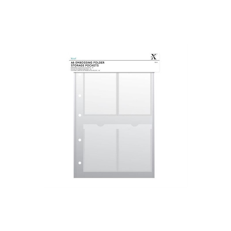 Pochettes de rangement A4 pour classeurs de gaufrage A6 - Xcut Storage ...