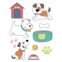 Tampons Chiens 9x14 cm - Family Friends - Artemio