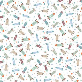 Papier 30x30 P'tit Mec Fusées 1f –  Artemio