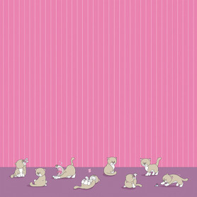 Papier 30x30 P'tite Nana Chats 1f –  Artemio