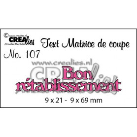 DieTexte 107 Bon rétablissement - Crealies