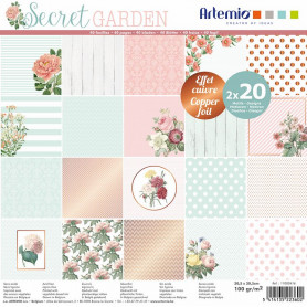 Set de papier 30x30 Secret Garden –  Artemio