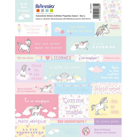 Stickers Textes Rainbow - Artemio