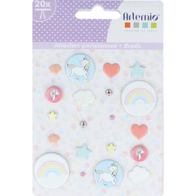 Brads Rainbow 20 pcs - Artémio
