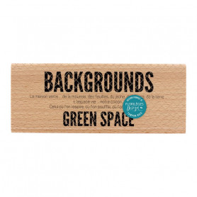 Tampon bois Green Space - Yellow - Florilèges Design
